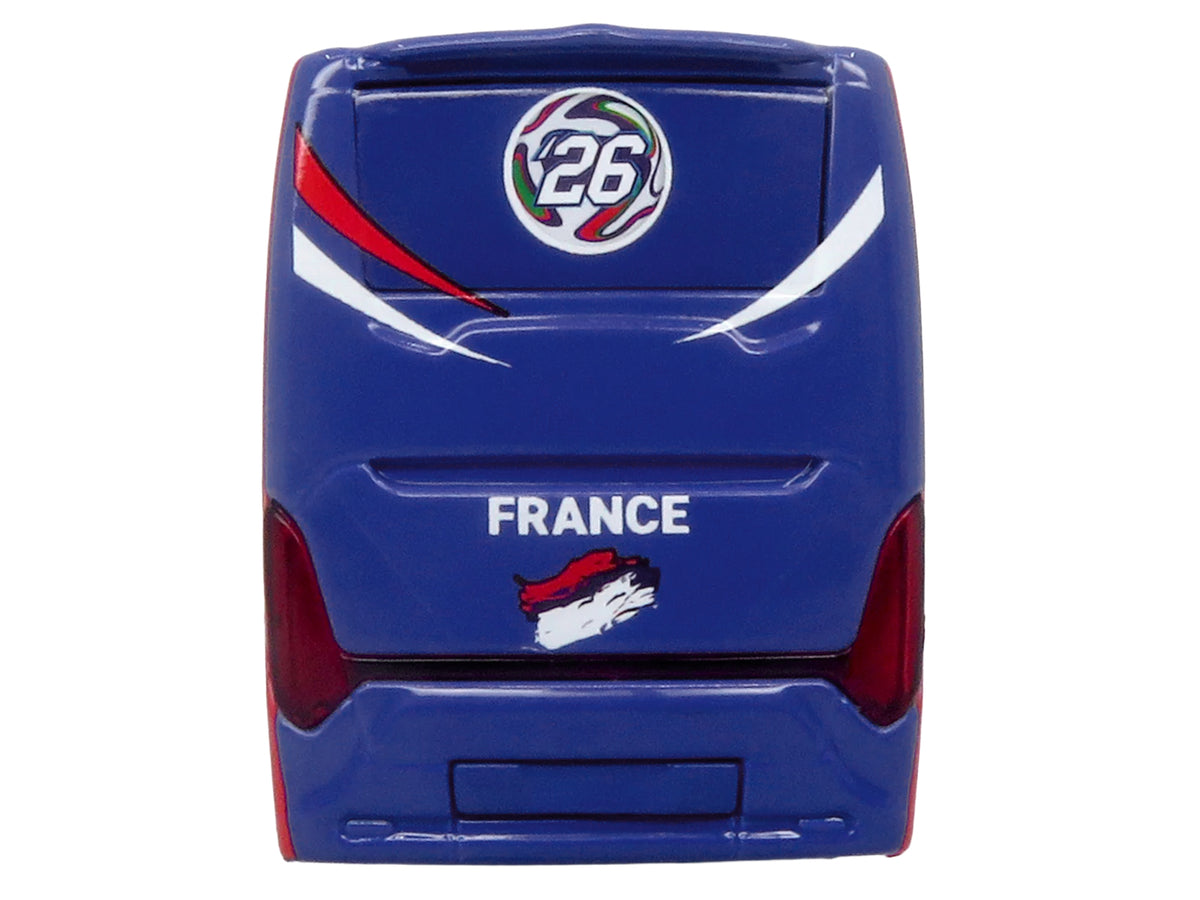 Scania Touring HD Coach Bus "France National Football Team" Blue with Graphics "International Federation of the Global Game" Series Limited Edition to 504 pieces Worldwide 1/87 (HO) Diecast Model