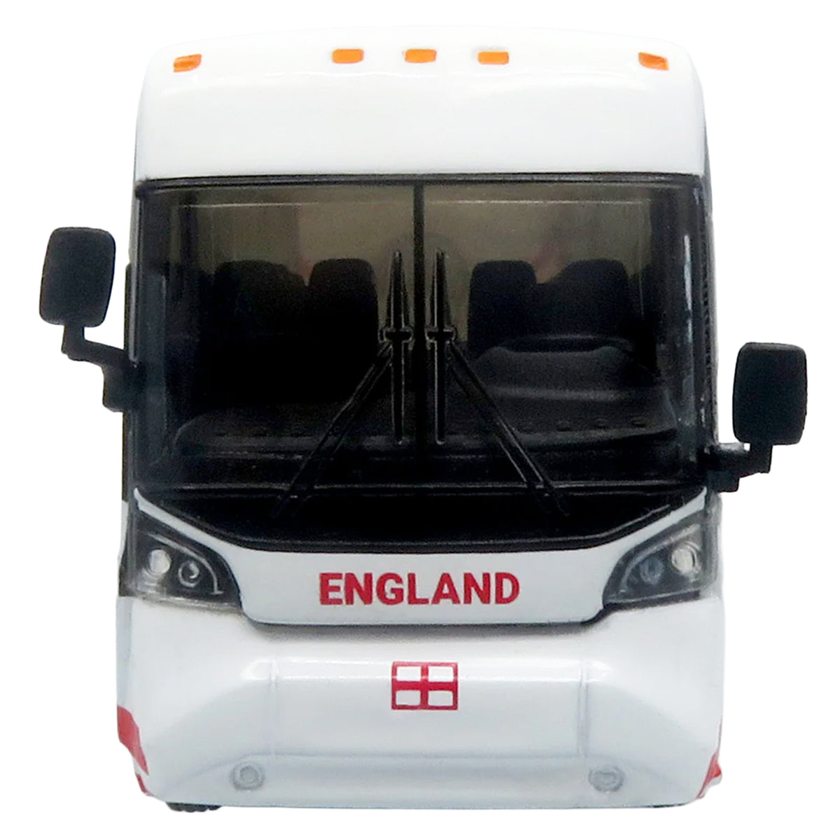 MCI D4520 Coach Bus "England National Football Team" White with Graphics "International Federation of the Global Game" Series Limited Edition to 504 pieces Worldwide 1/87 (HO) Diecast Model