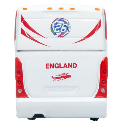 MCI D4520 Coach Bus "England National Football Team" White with Graphics "International Federation of the Global Game" Series Limited Edition to 504 pieces Worldwide 1/87 (HO) Diecast Model