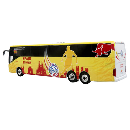 Daimler Tourrider Coach Bus "Spain National Football Team" Yellow with Graphics "International Federation of the Global Game" Series Limited Edition to 504 pieces Worldwide 1/87 (HO) Diecast Model