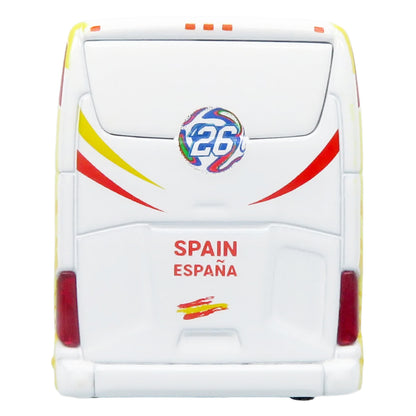 Daimler Tourrider Coach Bus "Spain National Football Team" Yellow with Graphics "International Federation of the Global Game" Series Limited Edition to 504 pieces Worldwide 1/87 (HO) Diecast Model
