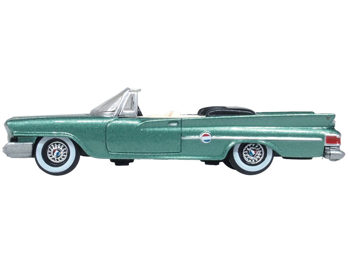 1961 Chrysler 300 Convertible Pinewood Green Metallic 1/87 (HO) Scale Diecast Model Car
