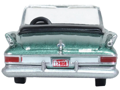 1961 Chrysler 300 Convertible Pinewood Green Metallic 1/87 (HO) Scale Diecast Model Car