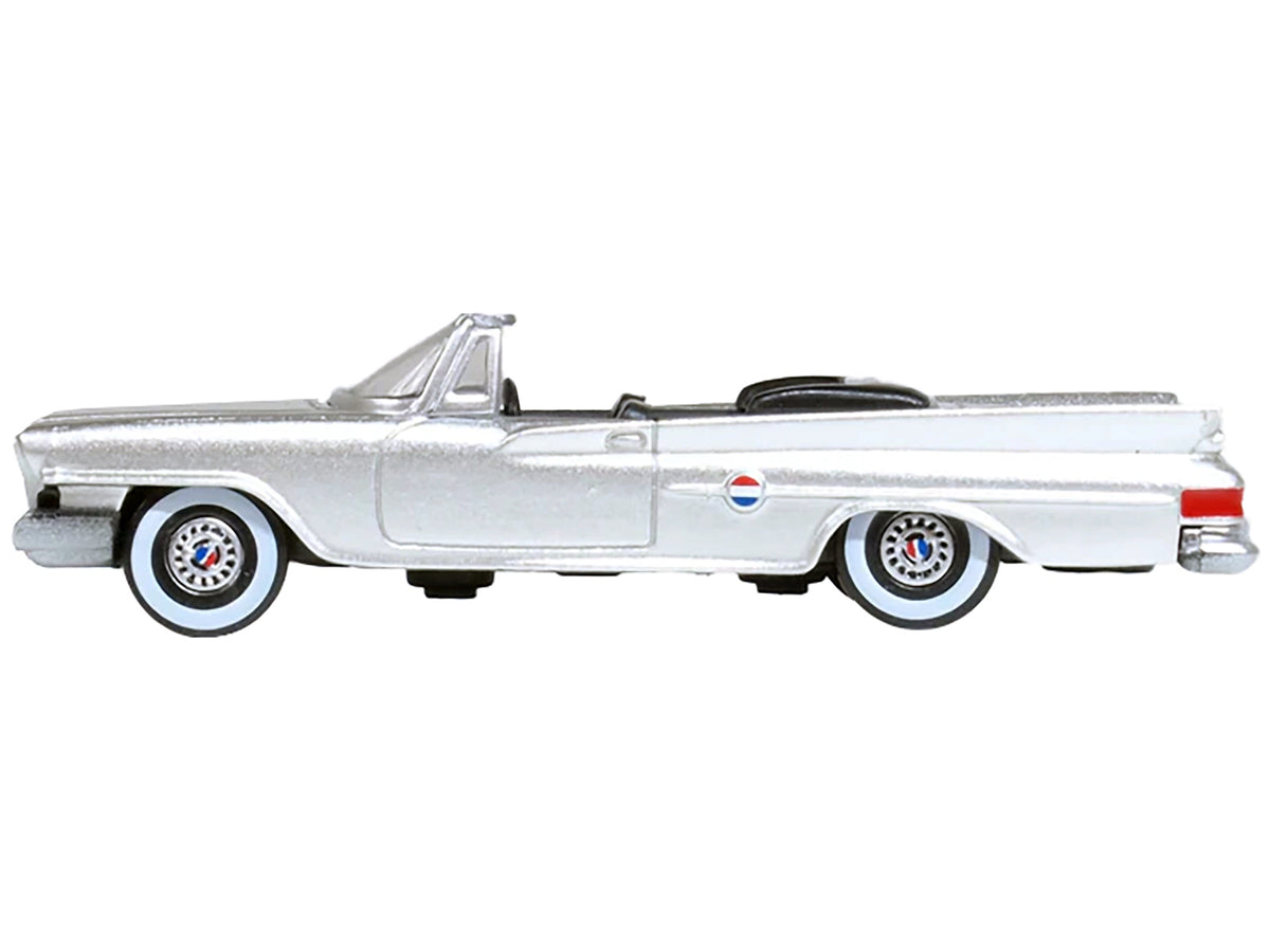 1961 Chrysler 300G Convertible Sheffield Silver Metallic 1/87 (HO) Scale Diecast Model Car
