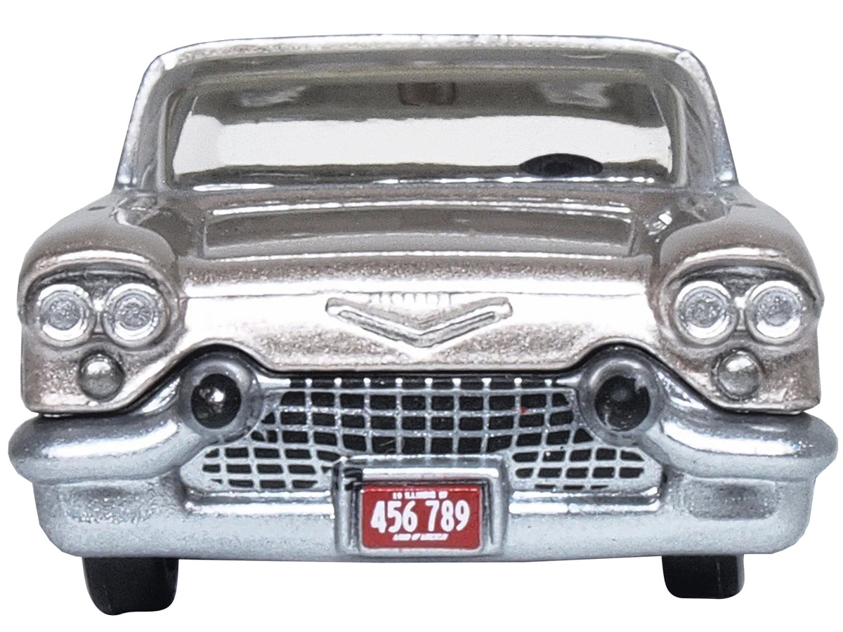 1957 Cadillac Eldorado Brougham Sandalwood Beige Metallic with Silver Top 1/87 (HO) Scale Diecast Model Car