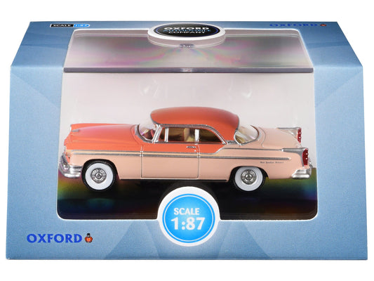 1955 Chrysler New Yorker Deluxe St. Regis Desert Sand and Canyon Tan 1/87 (HO) Scale Diecast Model Car