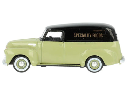 1950 Chevrolet Panel Van "Speciality Foods" Light Green and Black 1/87 (HO) Scale Diecast Model Car