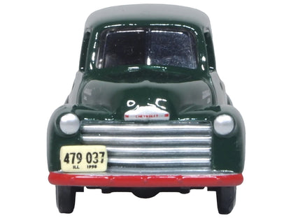1950 Chevrolet Panel Van "Railway Express Agency" Dark Green 1/87 (HO) Scale Diecast Model Car