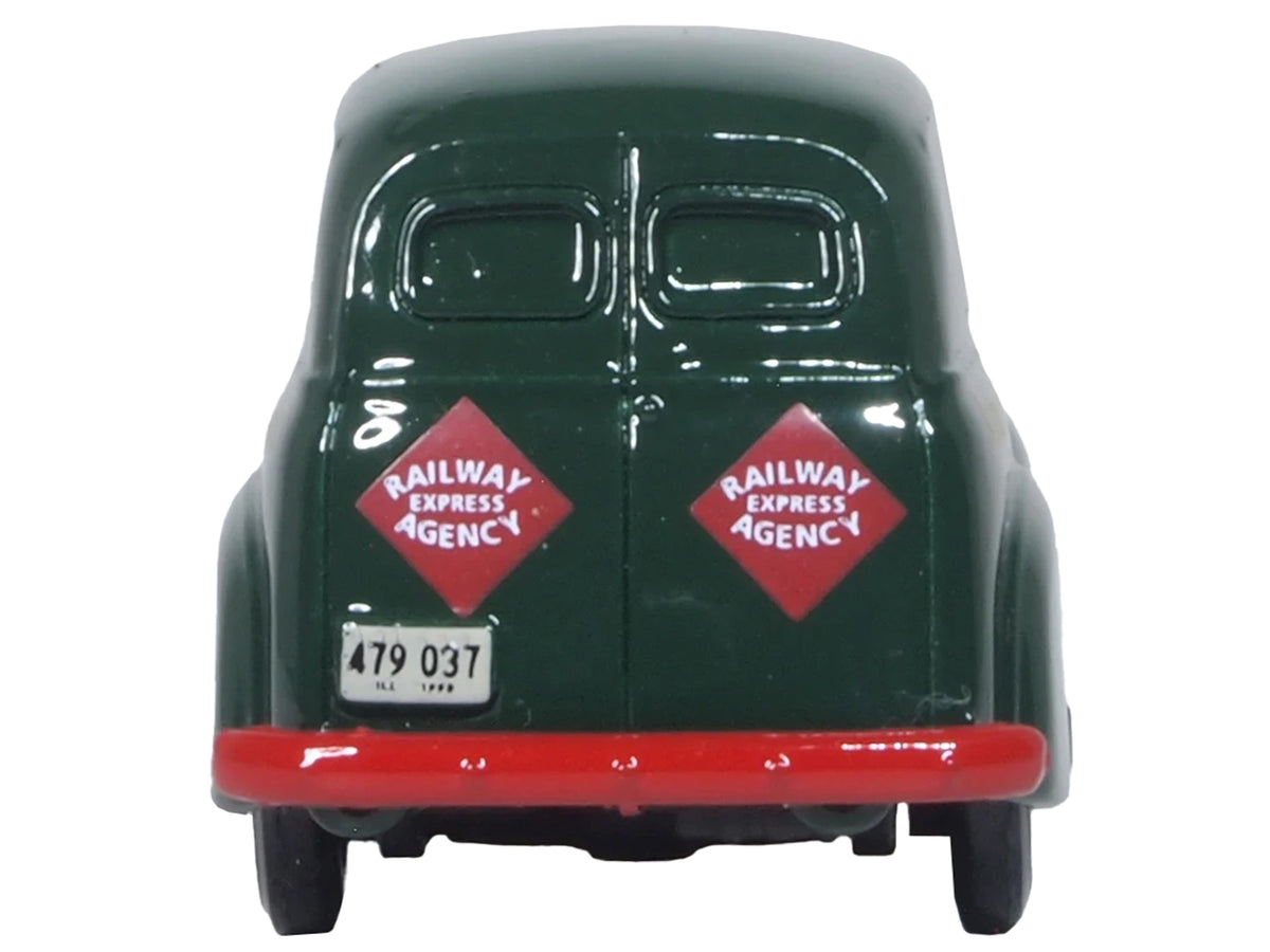 1950 Chevrolet Panel Van "Railway Express Agency" Dark Green 1/87 (HO) Scale Diecast Model Car