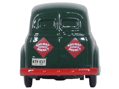 1950 Chevrolet Panel Van "Railway Express Agency" Dark Green 1/87 (HO) Scale Diecast Model Car