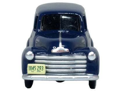 1950 Chevrolet Panel Van Mariner Blue 1/87 (HO) Scale Diecast Model Car