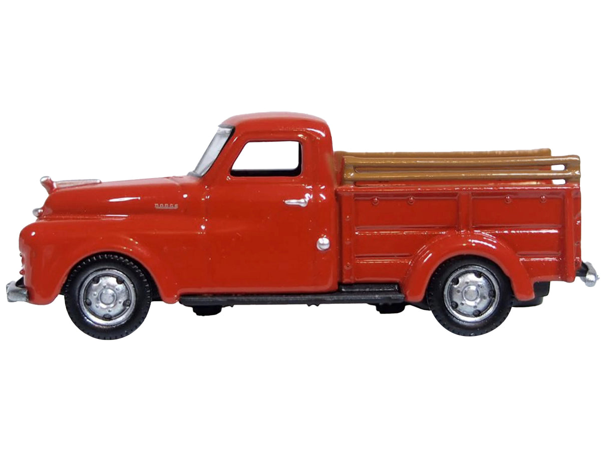 1948 Dodge B-1B Pickup Truck Red 1/87 (HO) Scale Diecast Model Car