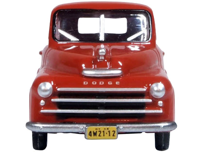1948 Dodge B-1B Pickup Truck Red 1/87 (HO) Scale Diecast Model Car