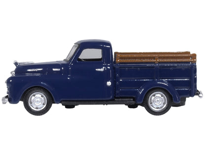 1948 Dodge B-1B Pickup Truck Waterway Blue 1/87 (HO) Scale Diecast Model Car