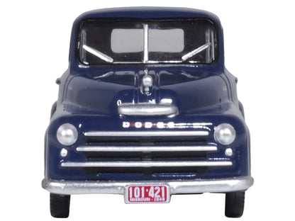 1948 Dodge B-1B Pickup Truck Waterway Blue 1/87 (HO) Scale Diecast Model Car