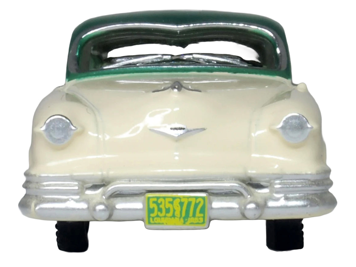 1953 Kaiser Manhattan Stardust Ivory with Jade Green Metallic Top 1/87 (HO) Scale Diecast Model Car