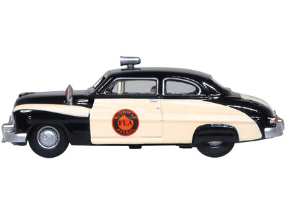 1949 Mercury Monarch Police Black and White "Florida Highway Patrol" 1/87 (HO) Scale Diecast Model Car