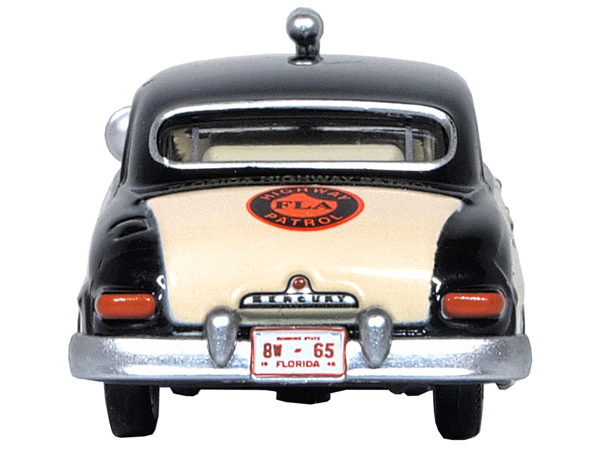 1949 Mercury Monarch Police Black and White "Florida Highway Patrol" 1/87 (HO) Scale Diecast Model Car