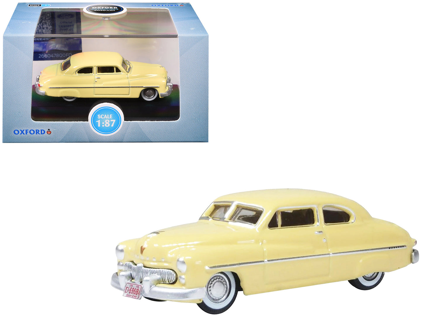 1949 Mercury 8 Coupe Calabash Yellow 1/87 (HO) Scale Diecast Model Car