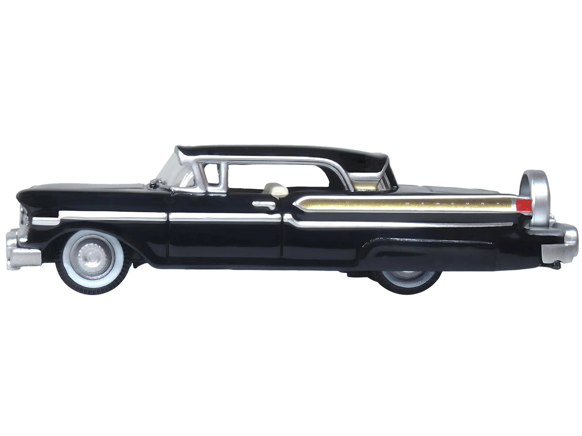 1957 Mercury Montclair Tuxedo Black 1/87 (HO) Scale Diecast Model Car