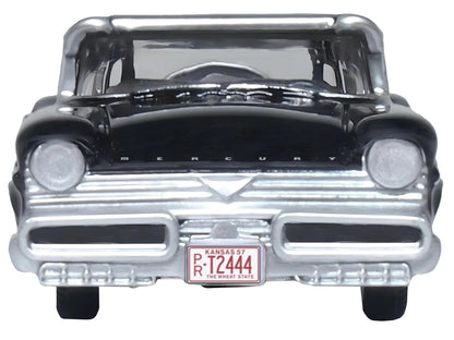 1957 Mercury Montclair Tuxedo Black 1/87 (HO) Scale Diecast Model Car