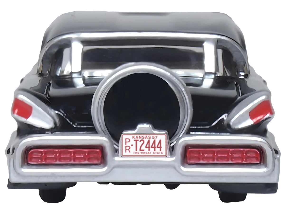 1957 Mercury Montclair Tuxedo Black 1/87 (HO) Scale Diecast Model Car