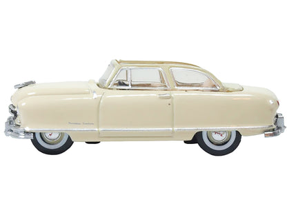 1950 Nash Rambler Custom Landau Convertible (Open) Champagne Ivory 1/87 (HO) Scale Diecast Model Car
