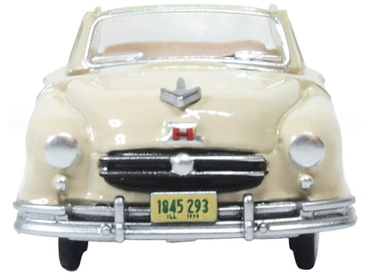 1950 Nash Rambler Custom Landau Convertible (Open) Champagne Ivory 1/87 (HO) Scale Diecast Model Car