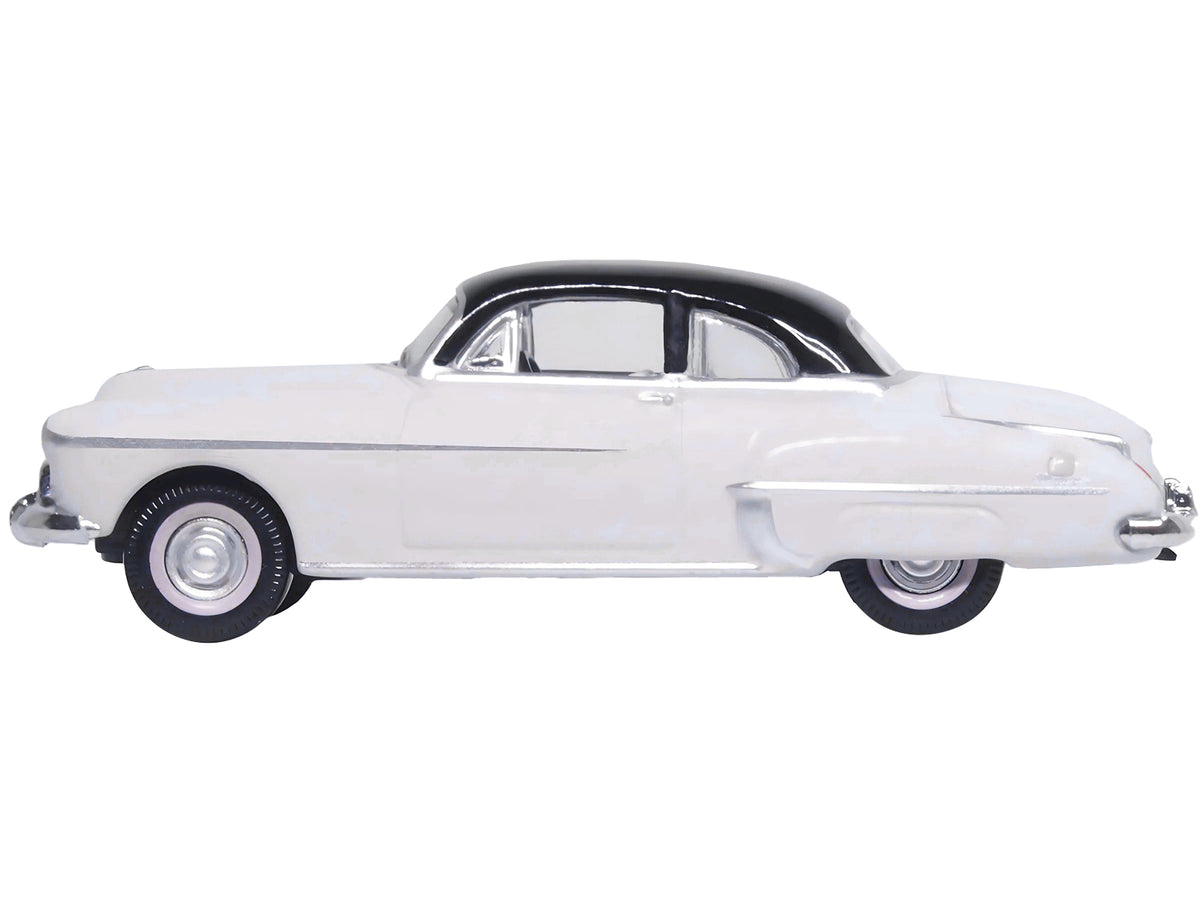 1950 Oldsmobile Rocket 88 Coupe Marol Gray with Black Top 1/87 (HO) Scale Diecast Model Car