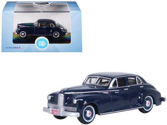 1942 Packard Clipper Touring Sedan Packard Blue 1/87 (HO) Scale Diecast Model Car