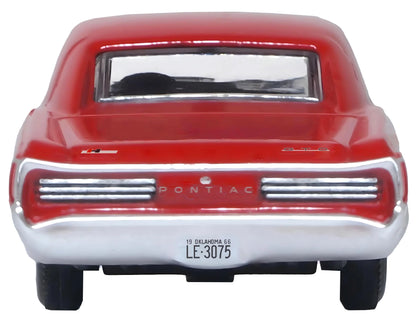 1966 Pontiac GTO Montero Red 1/87 (HO) Scale Diecast Model Car