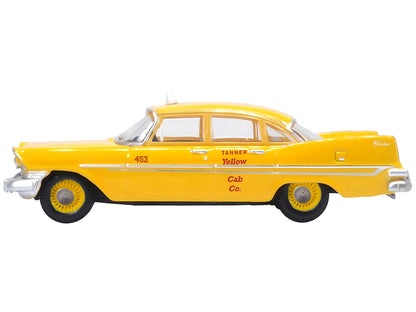 1959 Plymouth Belvedere Taxi Yellow "Tanner Yellow Cab Co." 1/87 (HO) Scale Diecast Model Car