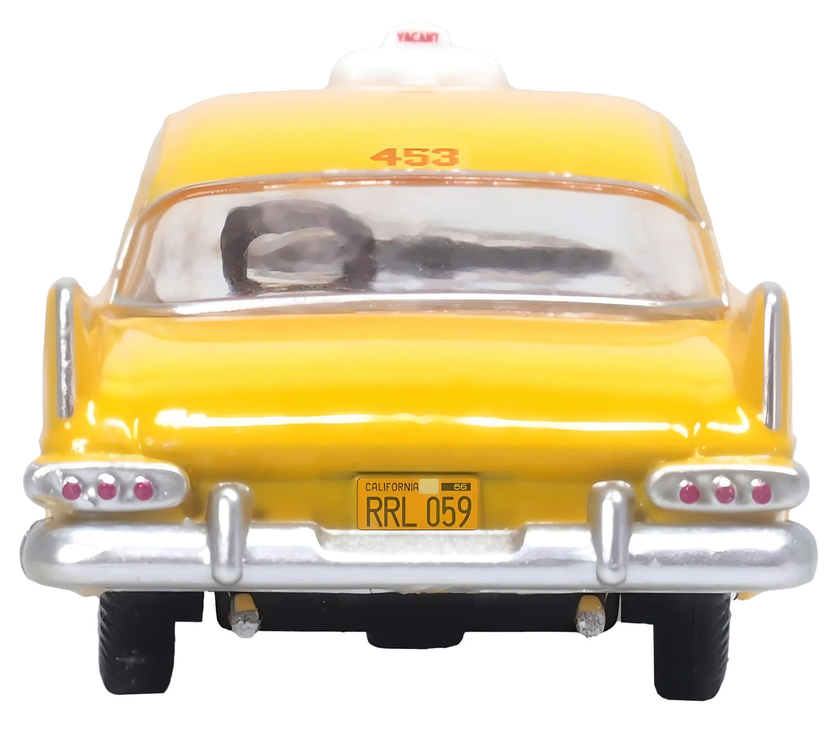 1959 Plymouth Belvedere Taxi Yellow "Tanner Yellow Cab Co." 1/87 (HO) Scale Diecast Model Car