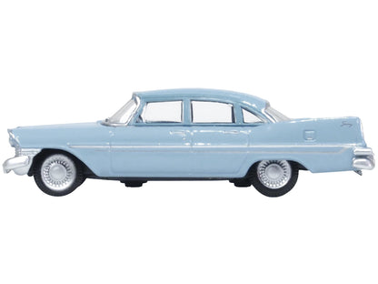 1959 Plymouth Savoy Sedan Powder Blue 1/87 (HO) Scale Diecast Model Car
