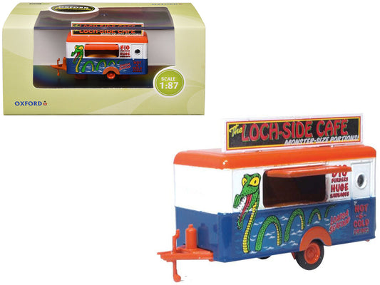 Mobile Food Trailer "Loch-Side Cafe" 1/87 (HO) Scale Diecast Model