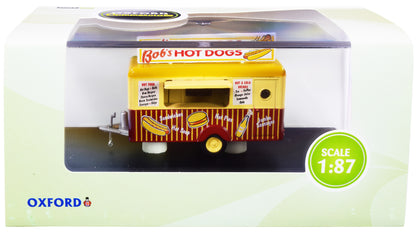 "Bob's Hot Dogs" Mobile Food Trailer 1/87 (HO) Scale Diecast Model