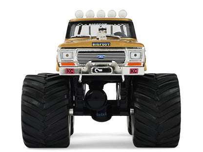 1979 Ford F-250 Monster Truck "Bigfoot #1 50th Anniversary" Gold Metallic "Kings of Crunch" Series 1/43 Diecast Model Car