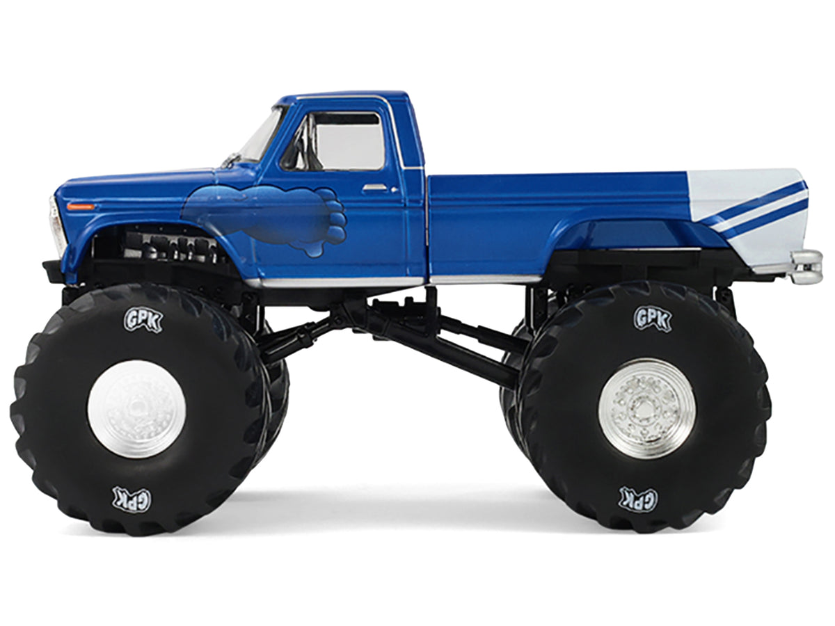 1976 Ford F-250 Monster Truck "Garbage Pail Kids 40th Anniversary - Buck Truck" Blue Metallic with Graphics "Kings of Crunch" Series 1/43 Diecast Model Car