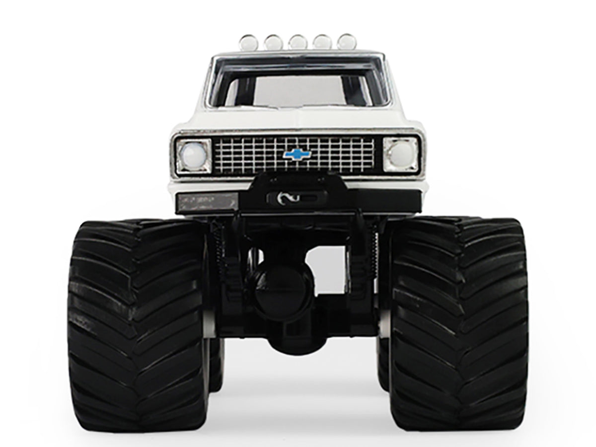 1972 Chevrolet K-10 Monster Truck "Chevron 150th Anniversary" White and Blue Metallic "Kings of Crunch" Series 1/43 Diecast Model Car