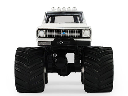 1972 Chevrolet K-10 Monster Truck "Chevron 150th Anniversary" White and Blue Metallic "Kings of Crunch" Series 1/43 Diecast Model Car