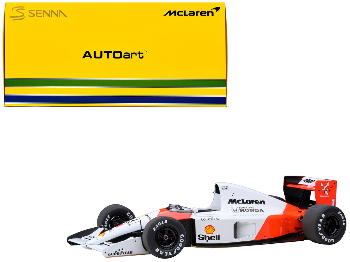 McLaren Honda MP4/6 #1 Ayrton Senna 2nd Place Formula One F1 Japanese GP (1991) (with McLaren Logo) 1/18 Model Car