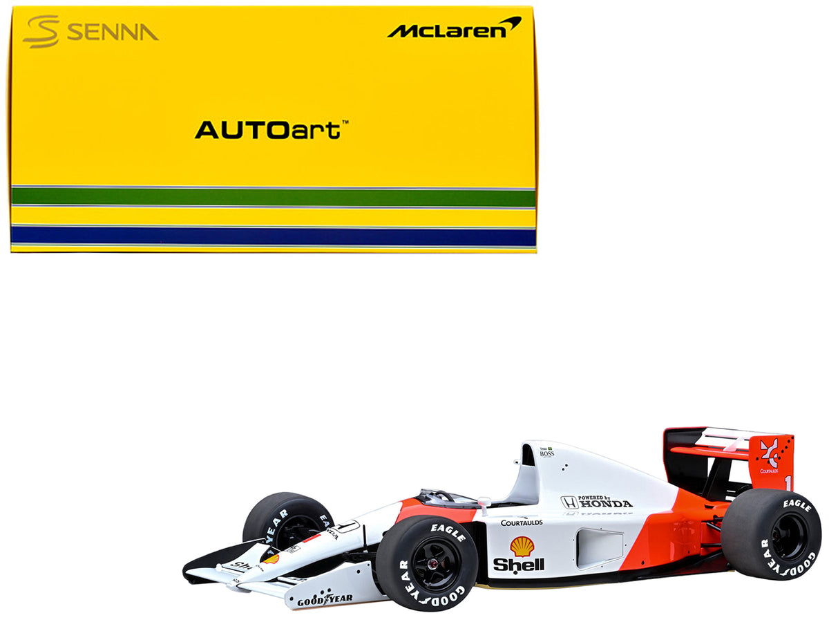 McLaren Honda MP4/6 #1 Ayrton Senna 2nd Place Formula One F1 Japanese GP (1991) (without McLaren Logo) 1/18 Model Car