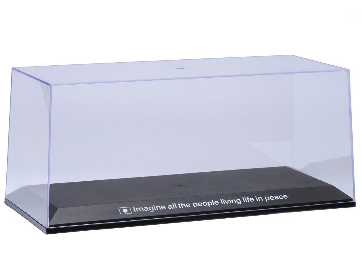 Collectible Display Show Case with Black Plastic Base and Gold "LBWK" Logo for 1/18-1/24 Scale Model Cars