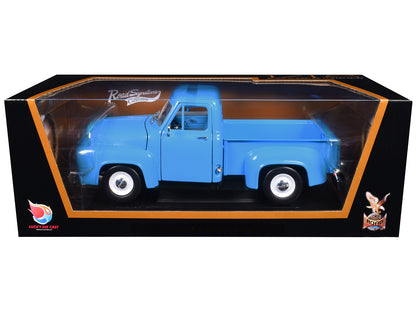 1953 Ford F-100 Pickup Truck Light Blue 1/18 Diecast Model Car