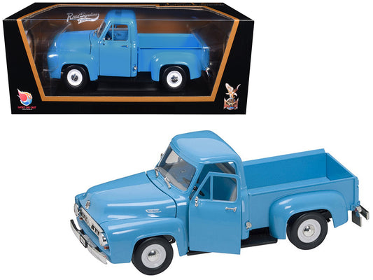 1953 Ford F-100 Pickup Truck Light Blue 1/18 Diecast Model Car