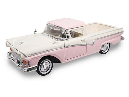1957 Ford Ranchero Pickup Truck Pink 1/18 Diecast Model