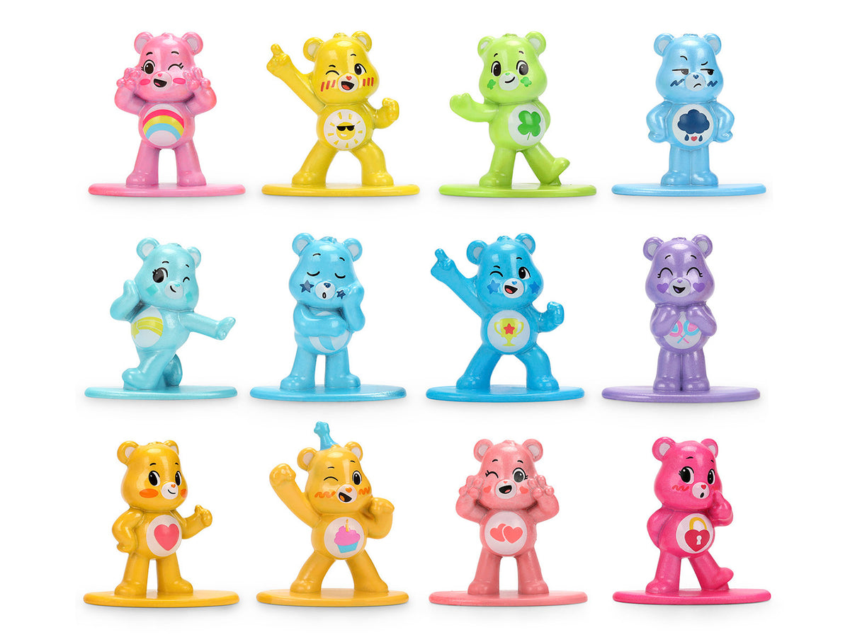 Set of 12 Diecast Figures "Care Bears" Franchise "Nano Metalfigs" Series Diecast Models