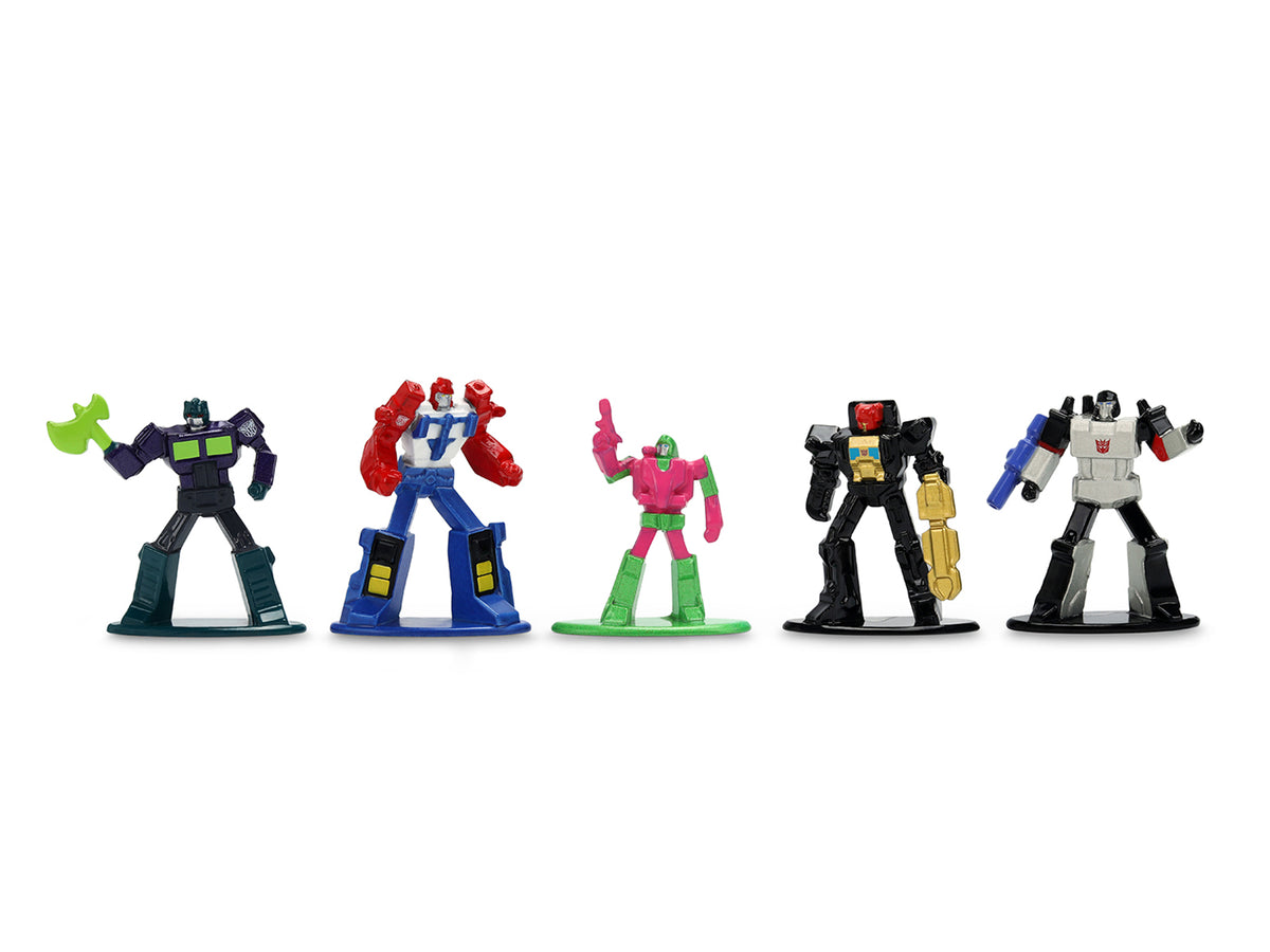 Set of 12 Diecast Figures "Transformers" Franchise "Nano Metalfigs" Series Diecast Models
