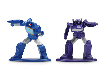 Set of 12 Diecast Figures "Transformers" Franchise "Nano Metalfigs" Series Diecast Models