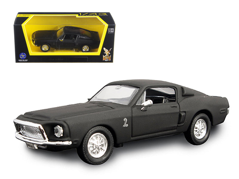 1968 Ford Mustang Shelby GT500 KR Matt Black 1/43 Diecast Model Car